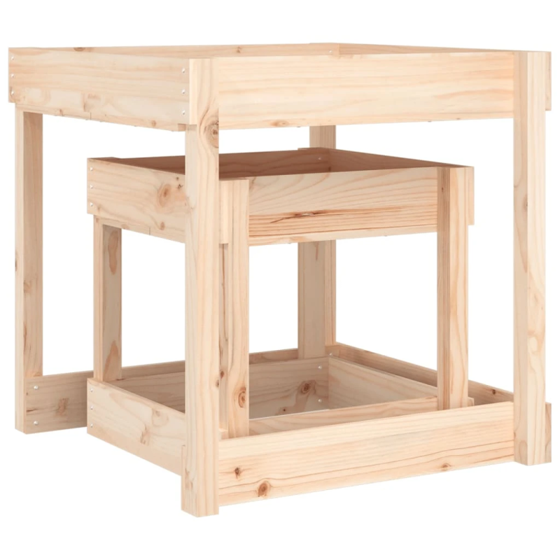 vidaXL smilšu rotaļu galdi, 2 gab., priedes masīvkoks