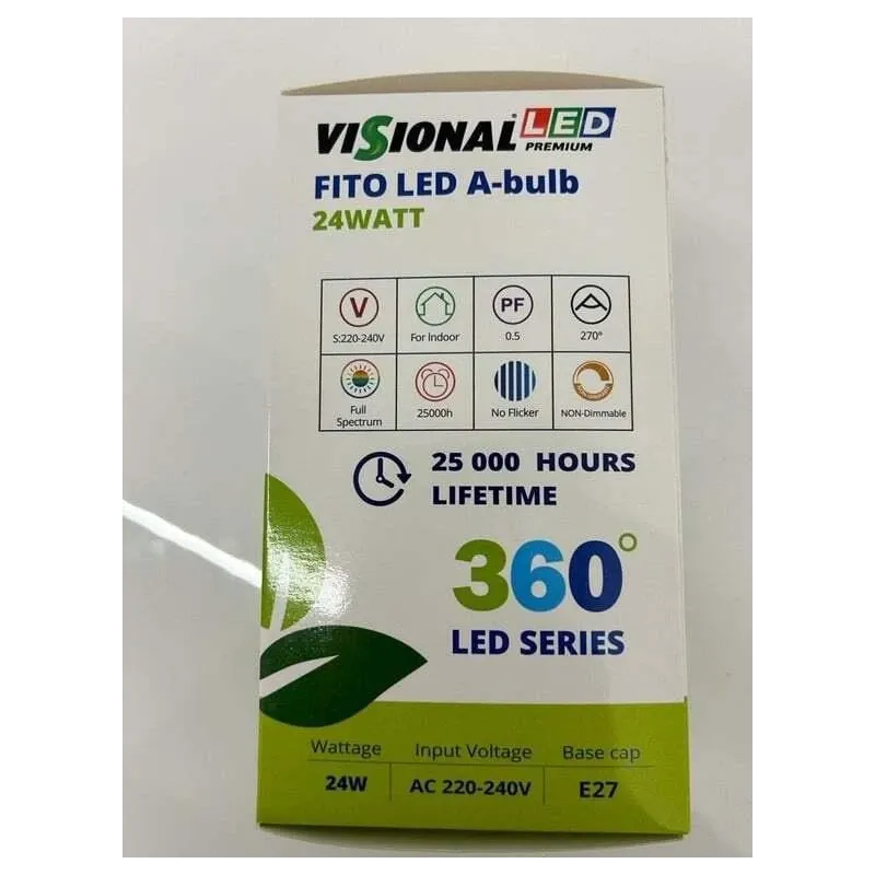 Led fito bulb e27 24w