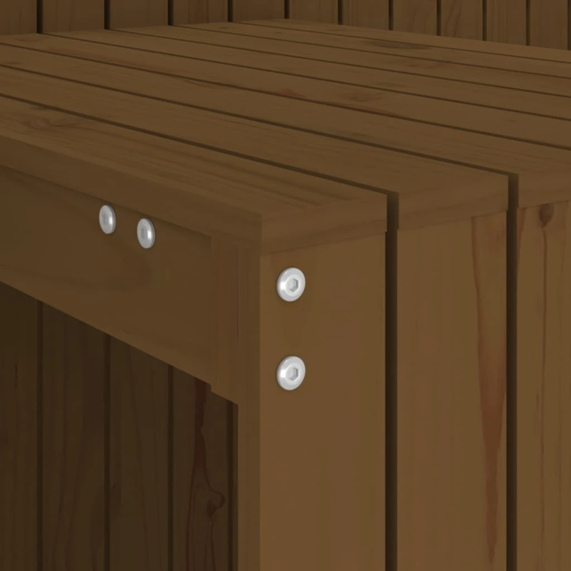 vidaXL 2-vietīgs balkona mēbeļu komplekts, priedes masīvkoks