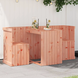 vidaXL divvietīgs balkona mēbeļu komplekts, egles masīvkoks