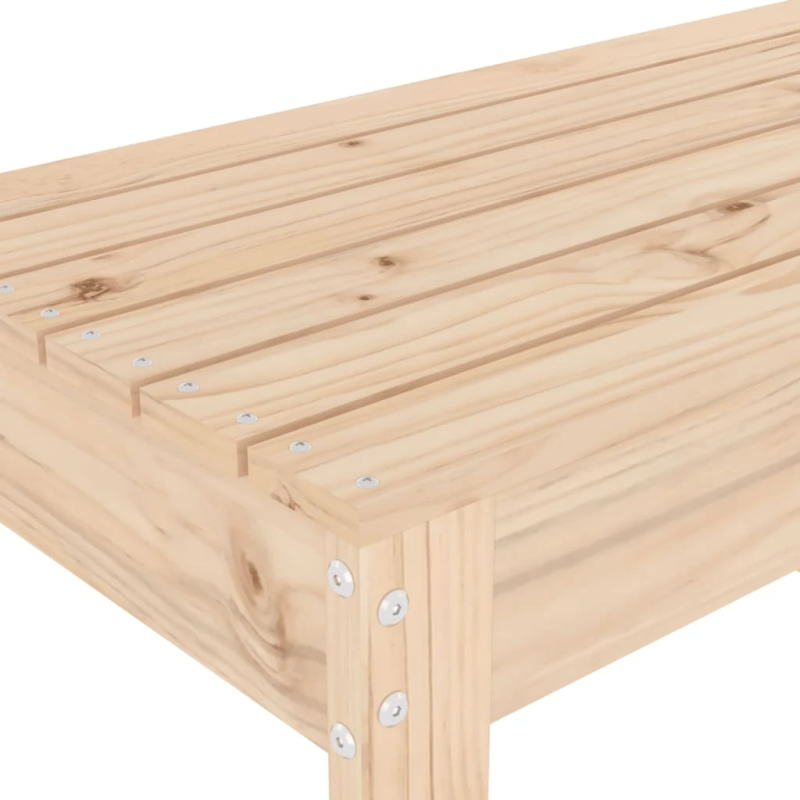 vidaXL dārza sols, 110x38x45 cm, priedes masīvkoks