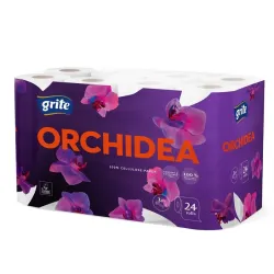Туалетная бумага Grite Orchidea, 3 сл, 24 шт.