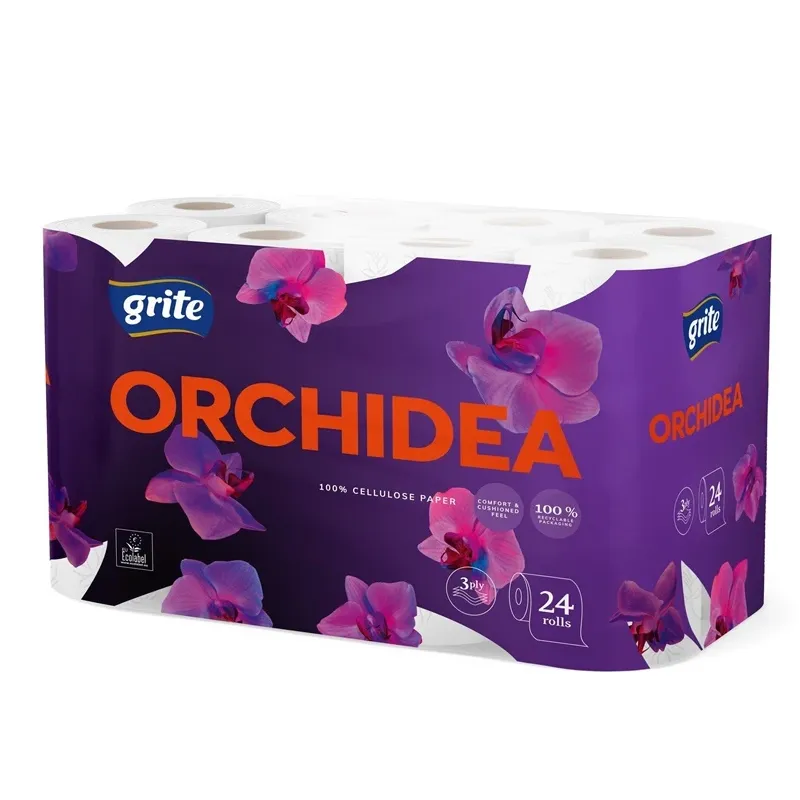 Туалетная бумага Grite Orchidea, 3 сл, 24 шт.