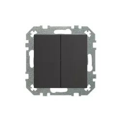 Переключатели Liregus Retro, 2 кл., матовый черный