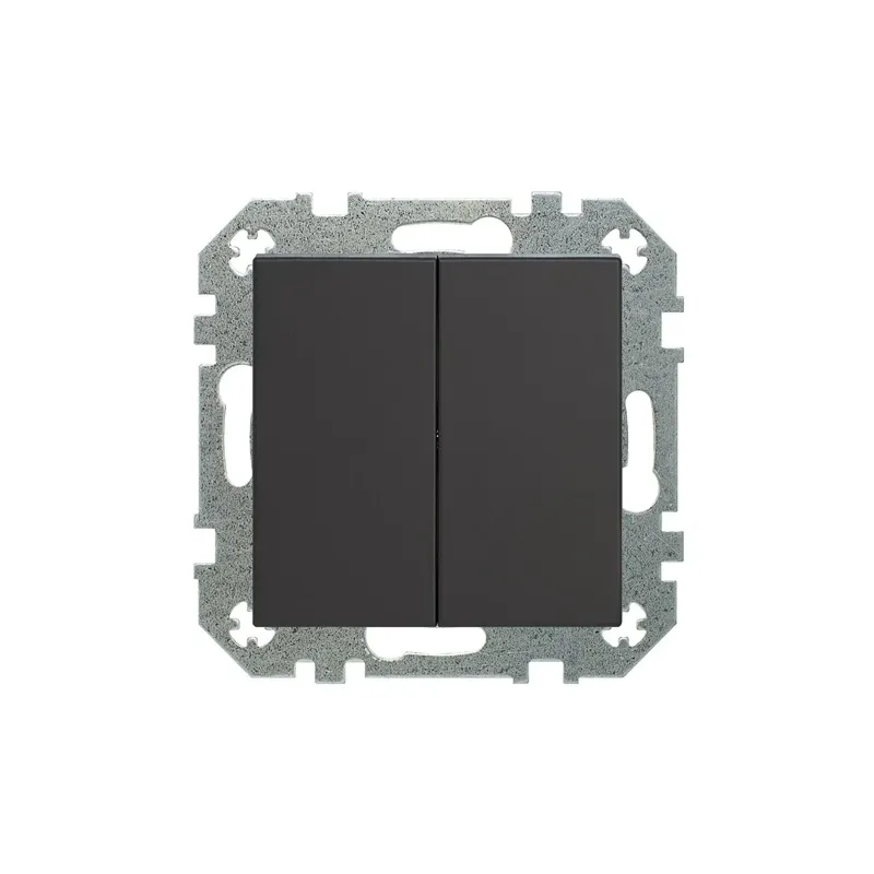 Pārslēgi Liregus Retro, 2 kl, matēts melns