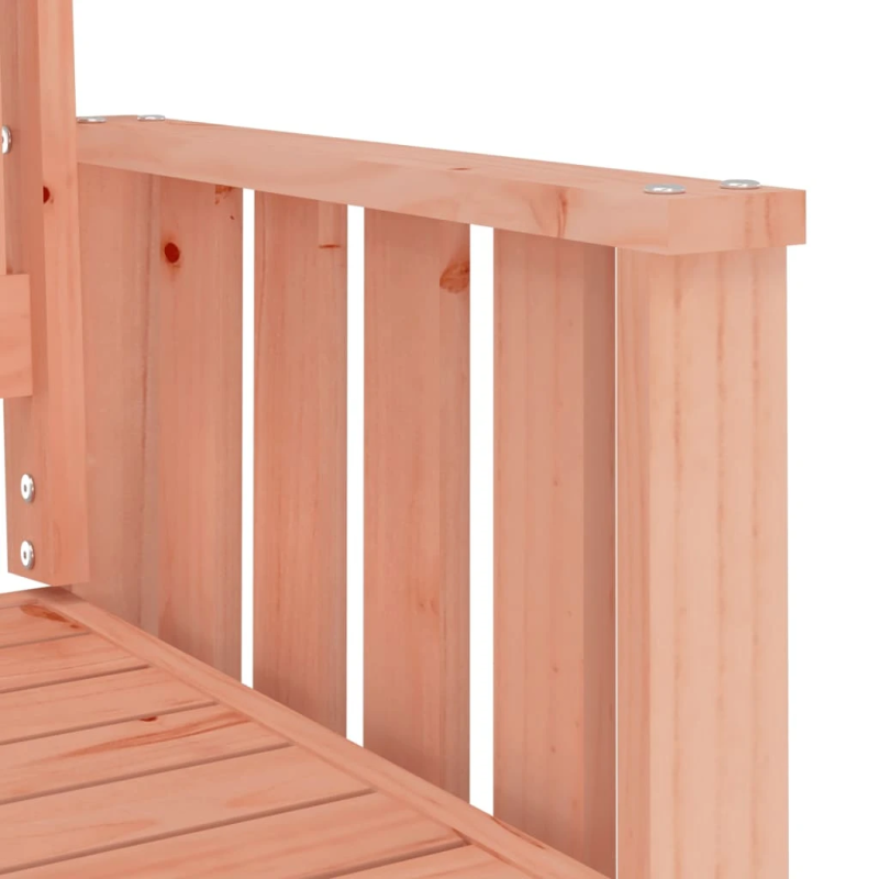 vidaXL dārza sols ar galdiņu, divvietīgs, Duglasa egles masīvkoks