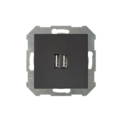 USB lādētājs LIREGUS RETRO, melnā krāsā