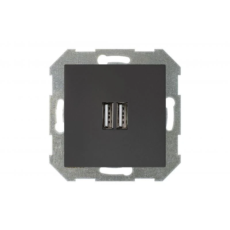 USB lādētājs LIREGUS RETRO, melnā krāsā