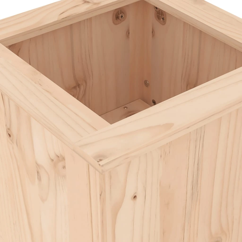 vidaXL sols ar puķu kastēm, 184,5x39,5x56,5 cm, priedes masīvkoks