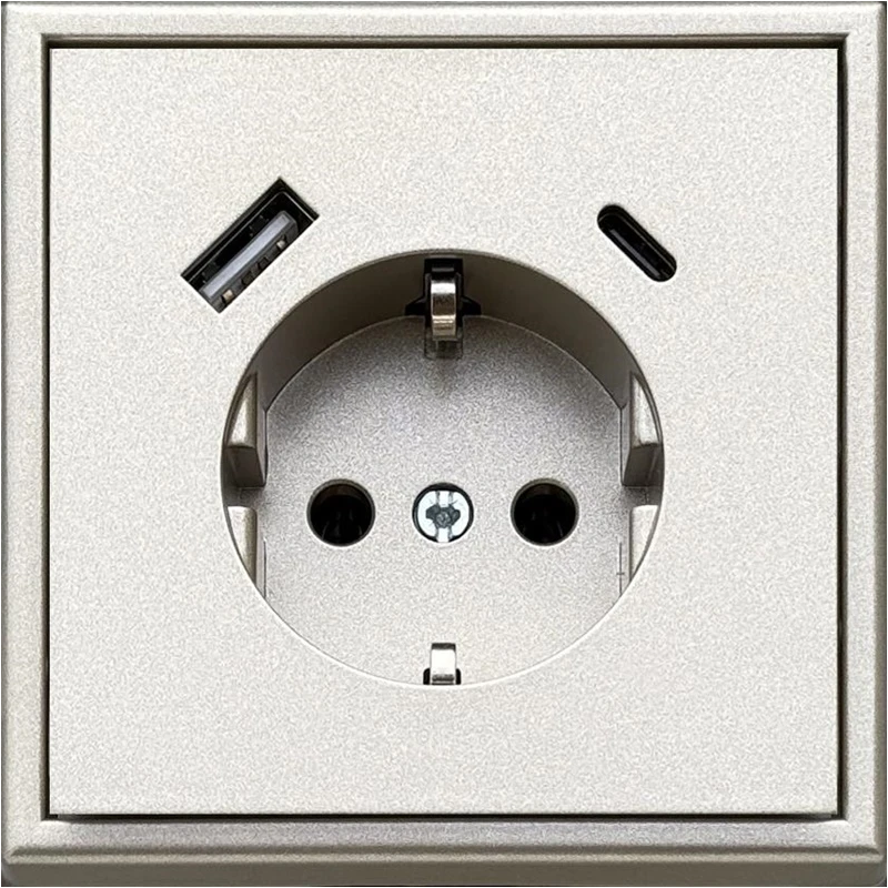 Rozete+usb a+c iuk-3-01.m-ch modern šamp