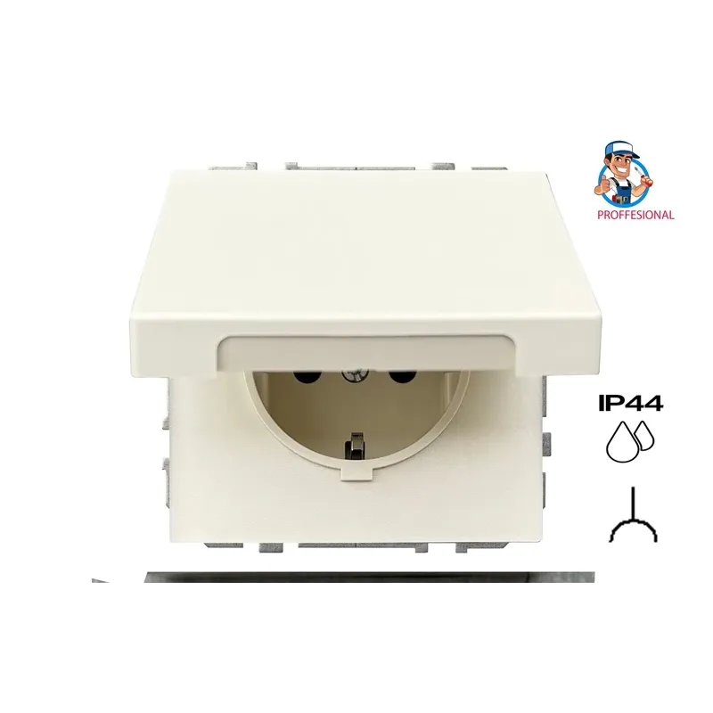 Socket LIREGUS MODERN. IP44. matte sand color