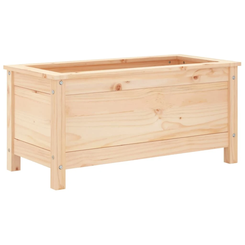 vidaXL dārza puķu kaste, 82,5x40x39 cm, priedes masīvkoks