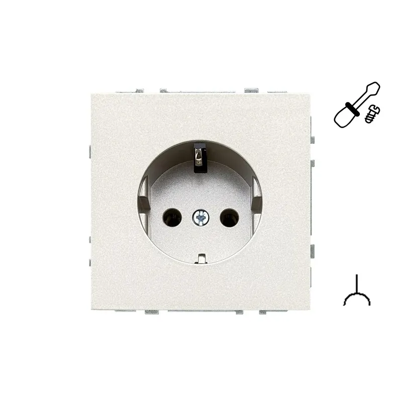 Kontaktligzda Liregus Modern IKL16-404-01.M-CH, Iezemēta rozete, šampanieša