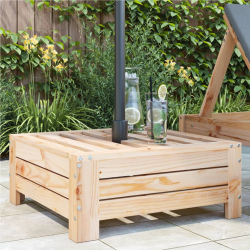 vidaXL saulessarga statīva pārsegs, priedes masīvkoks