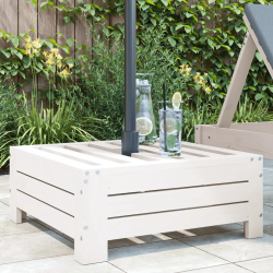 vidaXL saulessarga statīva pārsegs, balts, priedes masīvkoks