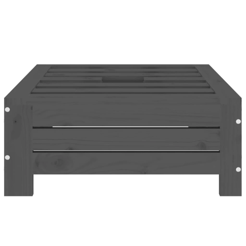 vidaXL saulessarga statīva pārsegs, pelēks, priedes masīvkoks