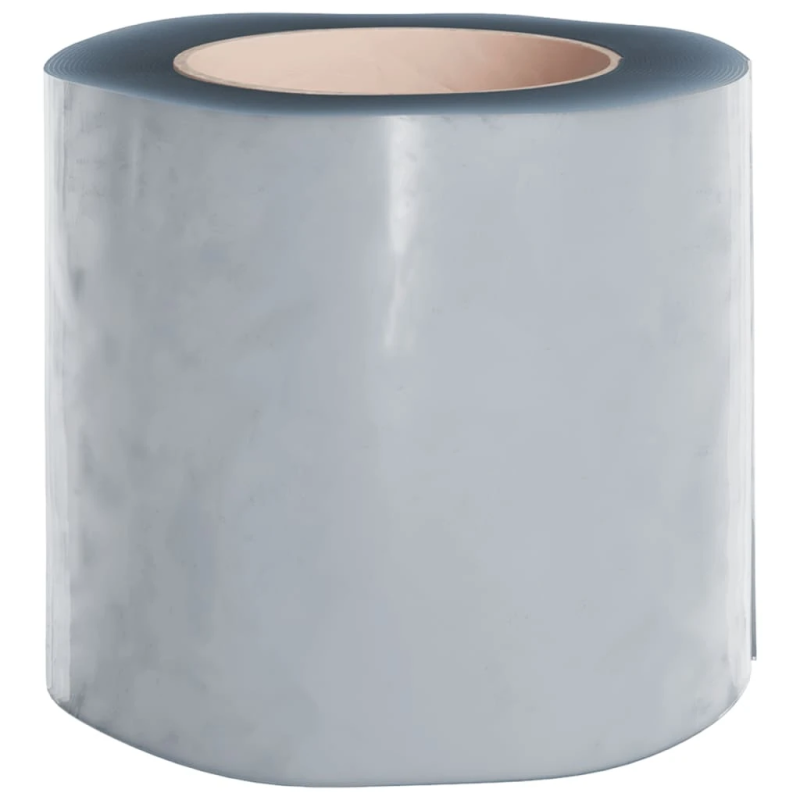 vidaXL durvju aizkars, caurspīdīgs, 200 mm x 1,6 mm, 50 m, PVC