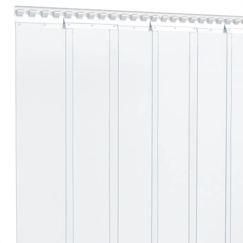 vidaXL durvju aizkars, caurspīdīgs, 300 mm x 2,6 mm, 10 m, PVC