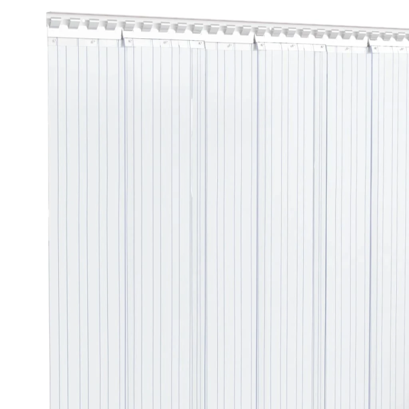 vidaXL durvju aizkars, caurspīdīgs, 300 mm x 2,6 mm, 25 m, PVC