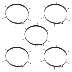 vidaXL zāliena aeratora skavas, 5 gab., ar dzelkšņiem, DIA 30 cm, dzelzs