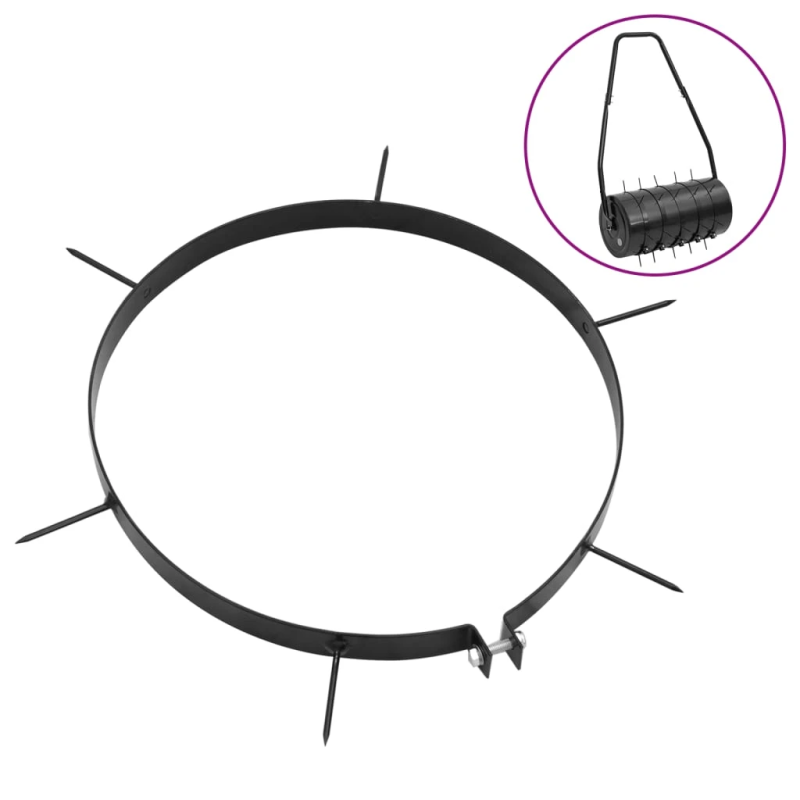 vidaXL zāliena aeratora skavas, 5 gab., ar dzelkšņiem, DIA 30 cm, dzelzs