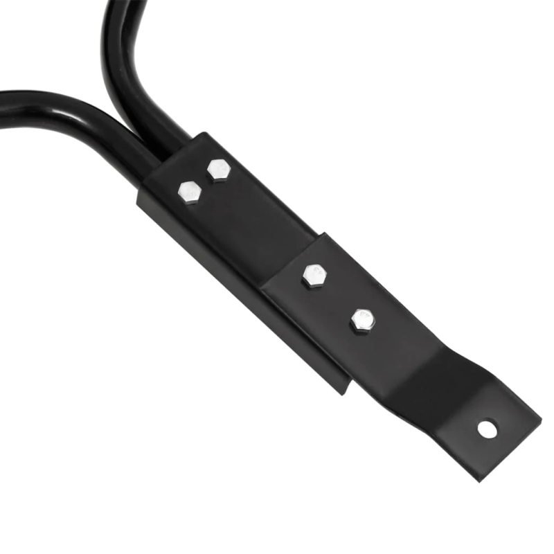 vidaXL zālāja rullis stumjams, melns, 63 L, dzelzs