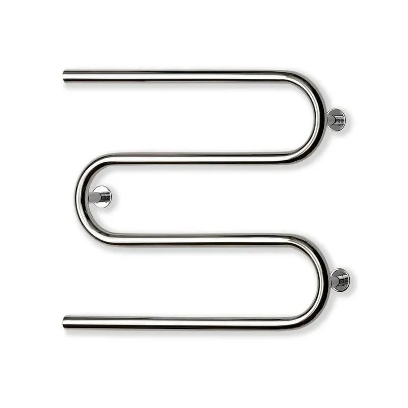 Ar ūdeni apsildāms dvieļu žāvētāja stienis Elonika EN460S, hroma-nerūsējošā tērauda, 60 cm x 60 cm, 131 W