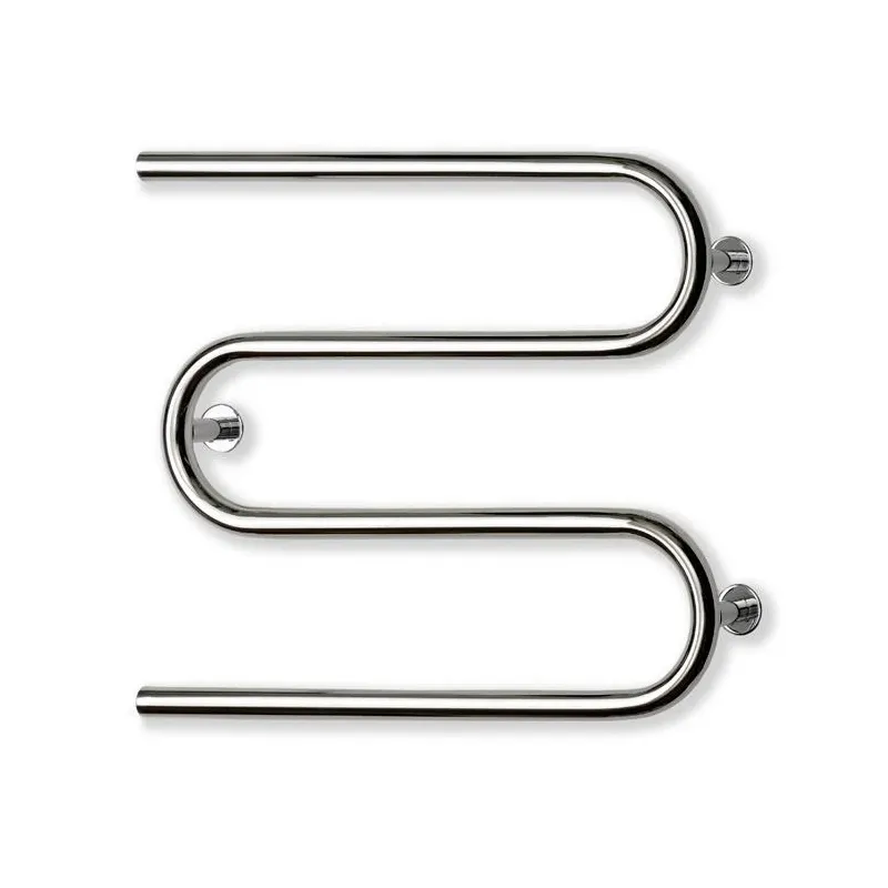 Ar ūdeni apsildāms dvieļu žāvētāja stienis Elonika, hroma krās., 60 cm x 60 cm, 131 W