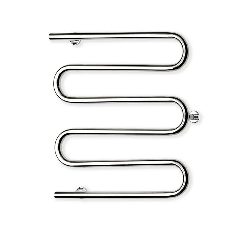 Ar ūdeni apsildāms dvieļu žāvētāja stienis Elonika, sudraba krās., 60 cm x 60 cm, 222 W