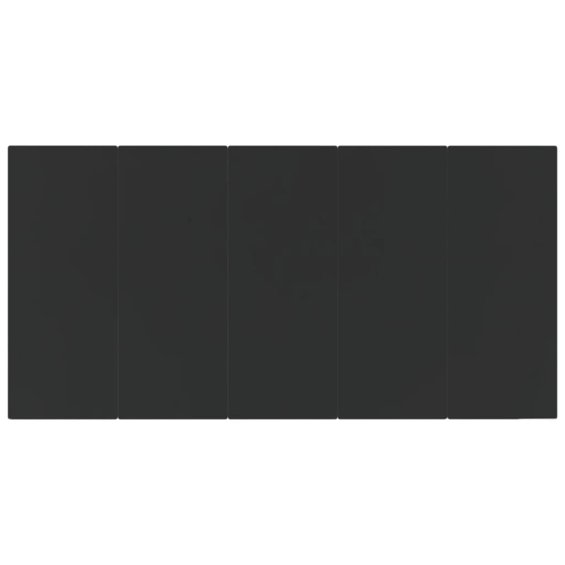 vidaXL 7-daļīgs dārza mēbeļu komplekts, melns, PE rotangpalma