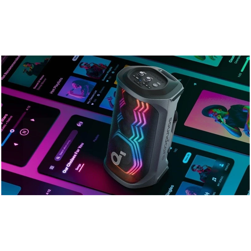 Skaņas sistēma soundcore rave 3s melns