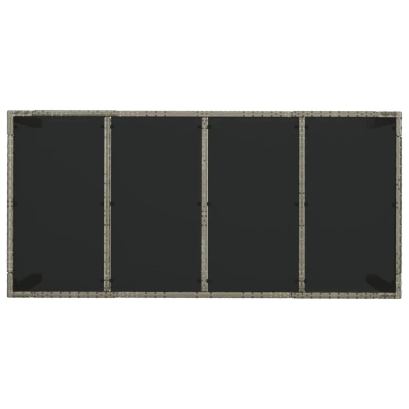 vidaXL 9-daļīgs dārza mēbeļu komplekts ar matračiem, PE rotangpalma