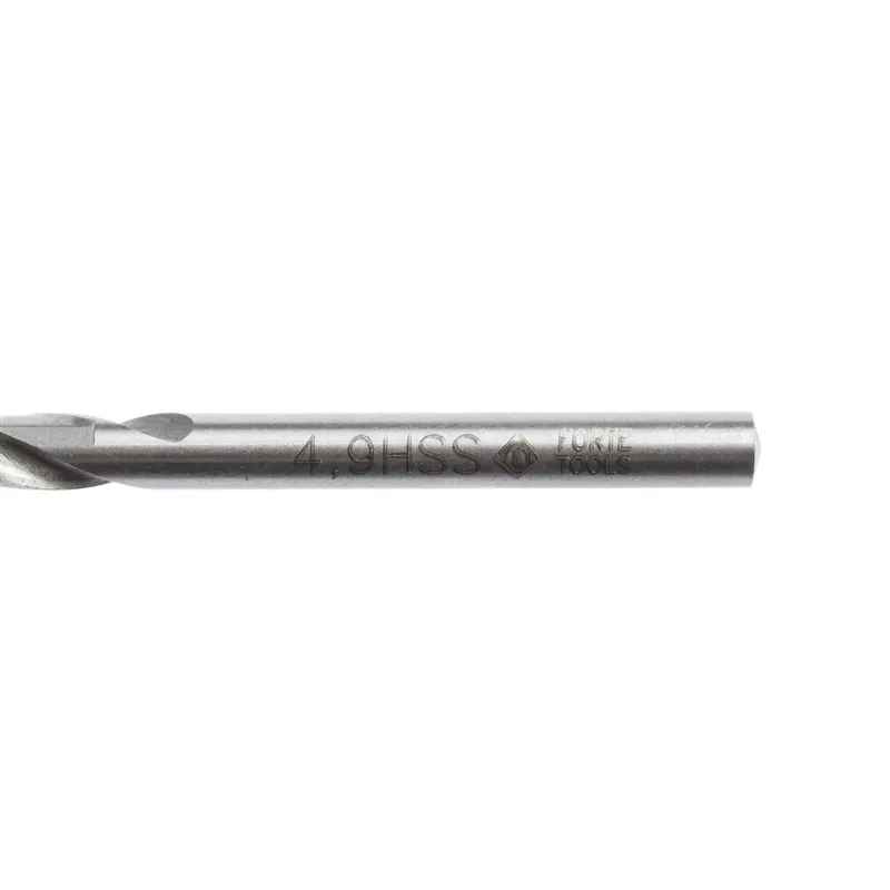 Сверло Forte Tools, металл-cталь-чугун, hss, прямой, 4.9 мм x 8.6 см