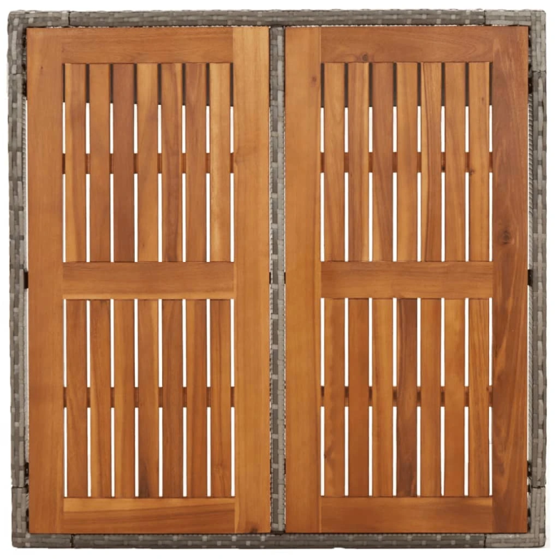 vidaXL 5-daļīgs dārza mēbeļu komplekts ar matračiem, PE rotangpalma