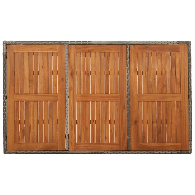 vidaXL 5-daļīgs dārza mēbeļu komplekts ar matračiem, PE rotangpalma