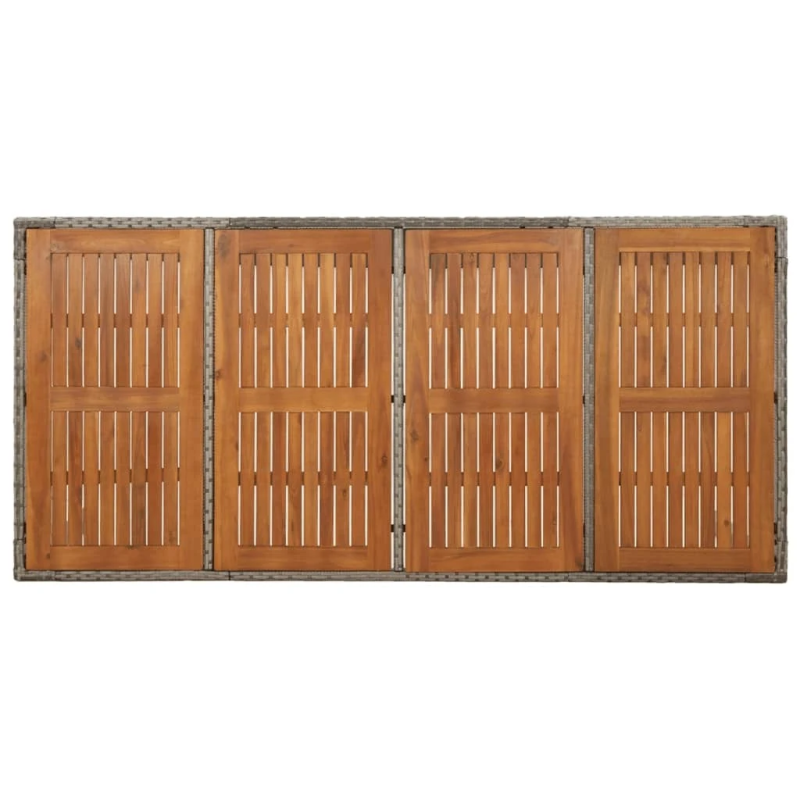 vidaXL 9-daļīgs dārza mēbeļu komplekts ar matračiem, PE rotangpalma