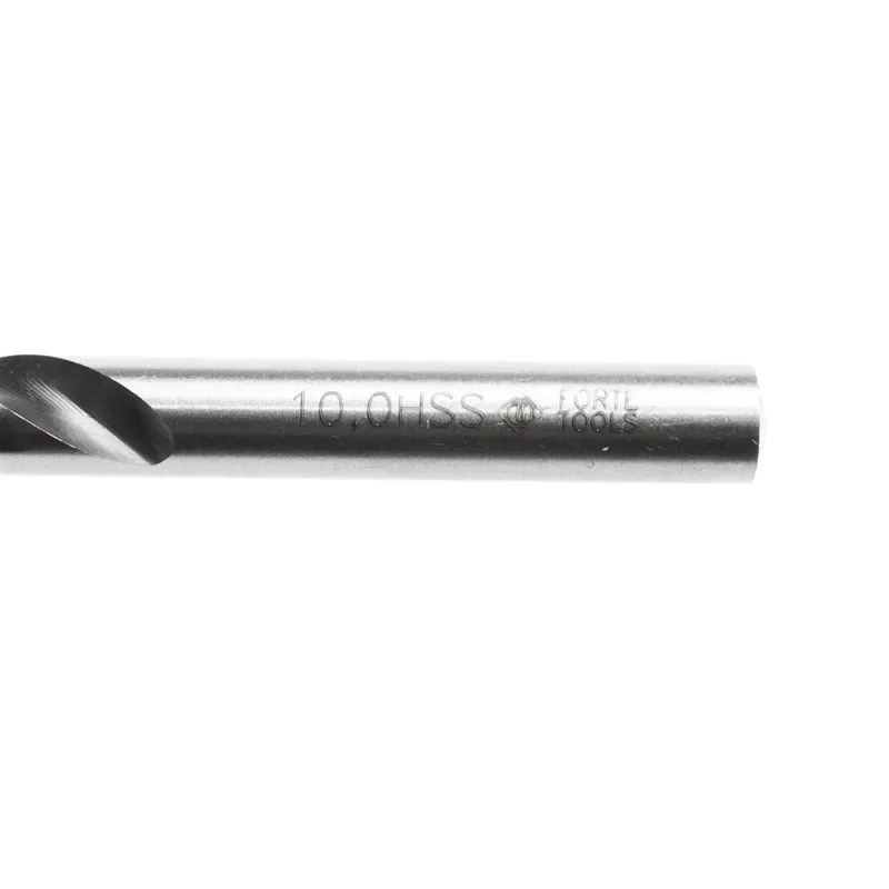 Grąžtas Forte Tools, metalas-plienui-ketui, hss, tiesus, 10 mm x 13.3 cm