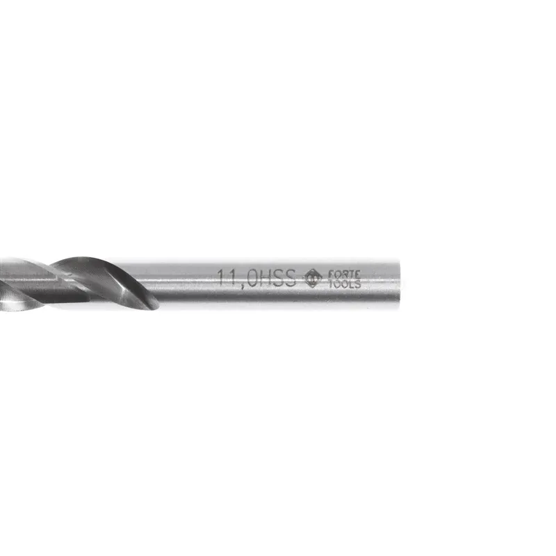 Grąžtas Forte Tools, metalas-plienui-ketui, hss, tiesus, 11 mm x 14.2 cm