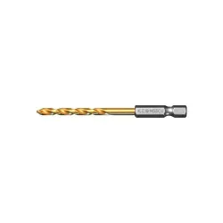 Grąžtas Forte Tools, metalas, hss-co, šešiakampis, 4 mm x 8.2 cm