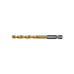 Grąžtas Forte Tools, metalas, hss-co, šešiakampis, 5 mm x 9.4 cm