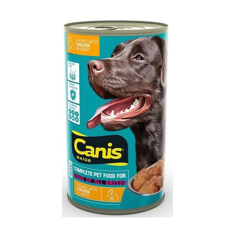 Mitrā barība ,konservi, suņiem Canis, vistas gaļa, 1.25 kg