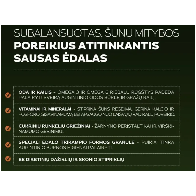 Sausas šunų maistas APORT. paukštiena. 10 kg