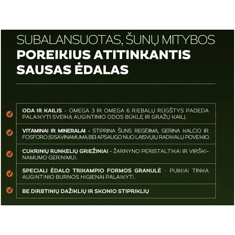 Sausas šunų maistas APORT. paukštiena. 10 kg