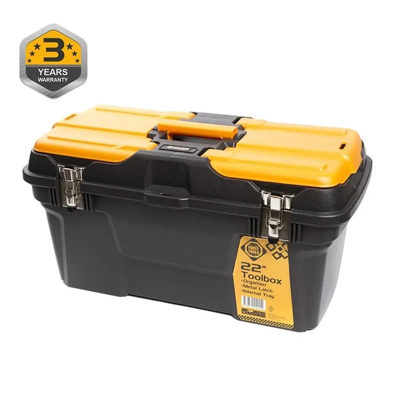 Instrumentu kaste Forte Tools MG-22, 58.2 cm x 23.4 cm x 31 cm, melna krās.-dzeltena krās.