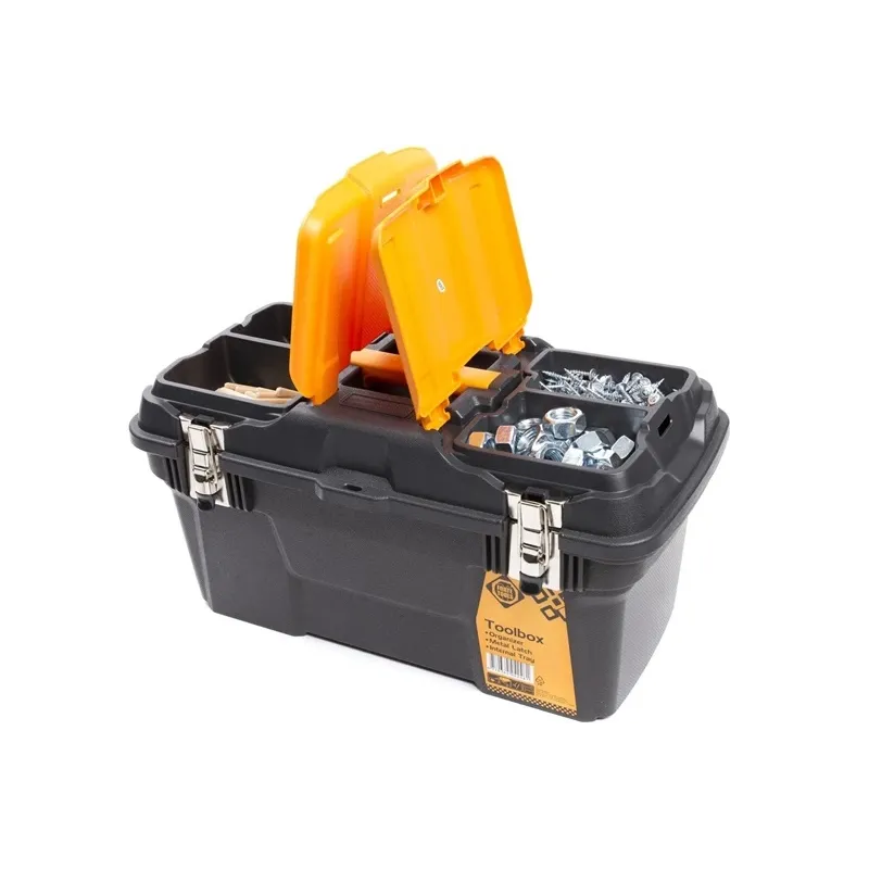 Įrankių dėžė Forte Tools MG-19, 49.4 cm x 25 cm x 26.3 cm, juoda sp.-geltona sp.