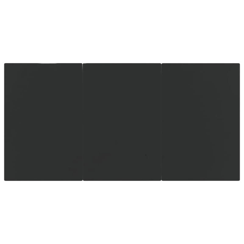 vidaXL 7-daļīgs dārza mēbeļu komplekts ar matračiem, PE pinums, melns