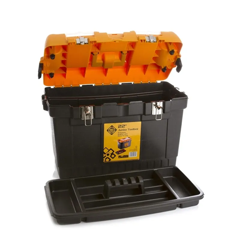 Instrumentu kaste Forte Tools JMT-22, 56.4 cm x 31 cm x 38.8 cm, melna krās.-dzeltena krās.