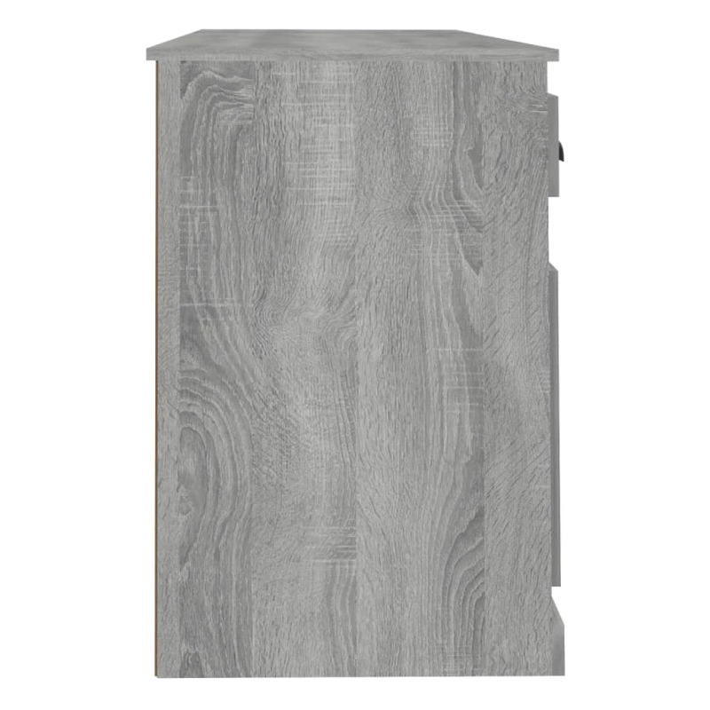 vidaXL rakstāmgalds ar skapīti, pelēka ozola krāsā, inženierijas koks