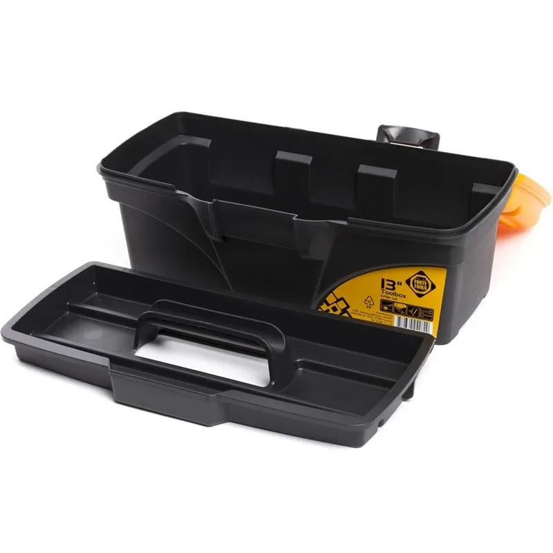 Ящик для инструментов Forte Tools C.S-13, 32 см x 13.6 см x 16.5 см, черный цв.-желтый цв.
