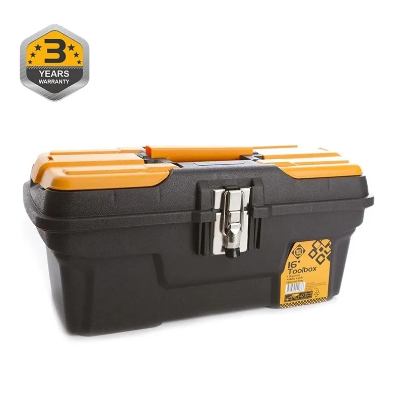 Instrumentu kaste Forte Tools MG-16, 43.4 cm x 19.4 cm x 23.9 cm, melna krās.-dzeltena krās.